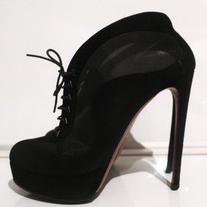Alaia mesh/suede Heeled Boot Size 39.5